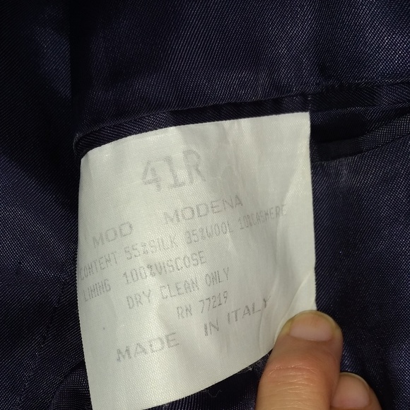 EUC Italian Vito Rufolo Wool /Silk /Cashmere - Picture 3 of 7